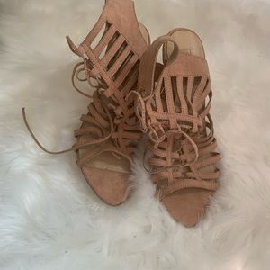 Blush Pink Heeled Sandal